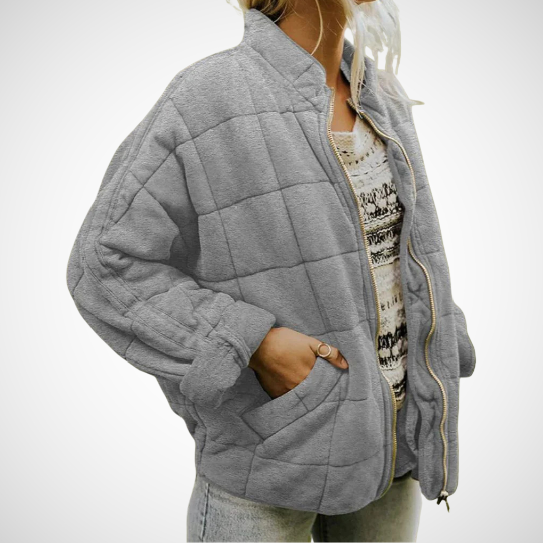 Josiane™ | Vuorattu takki elegantilla oversize-tyylillä